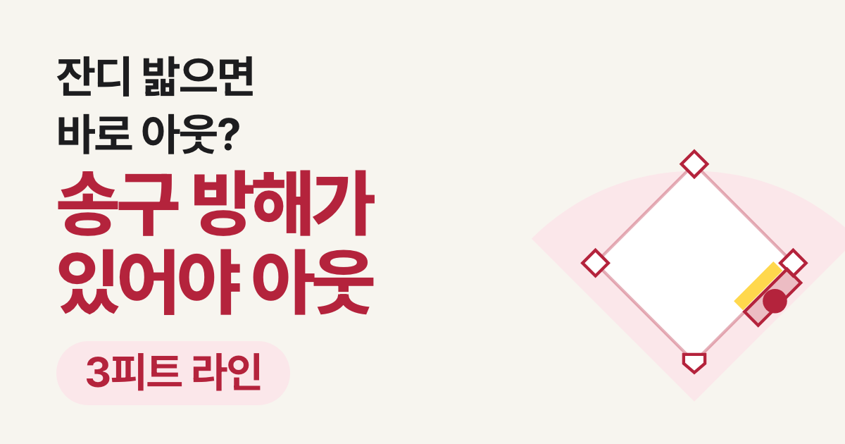 야구 3피트 라인 룰: 잔디를 밟으면 아웃일까? 1루 앞 주로 판정 기준과 장면 퀴즈
